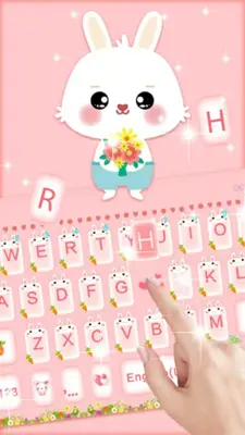 Pink Lovely Bunny android App screenshot 1